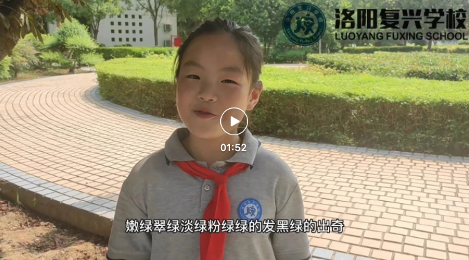聆聽書的聲音（第十六期：綠）丨洛陽復(fù)興學(xué)校